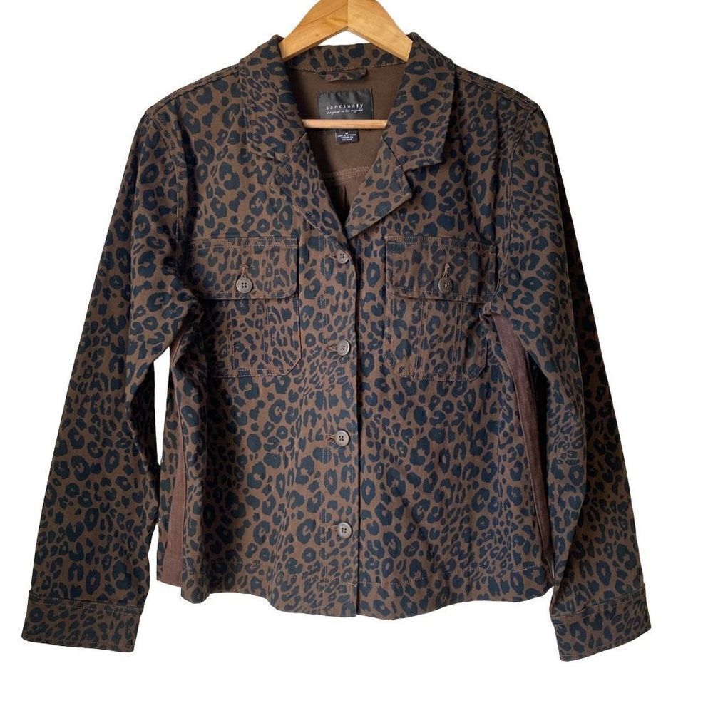 Sanctuary Brown & Black Leopard Print Button-Up Jacket | shacket